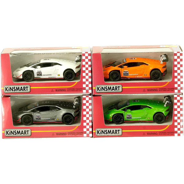 Машинка металева "KINSMART" KT5389W (96шт/4) "Lamborghini Huracan LP-620-2 ST"в коробке 16*8*7,5с