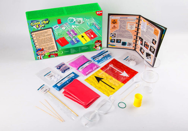 Безпечний освітній набір для проведення дослідів "CHEMISTRY KIDS" економ укр. (8), CHK-01-01U,02U,03. Фото 3