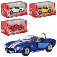 Машинка металева KINSMART KT 5322 W (96шт) інерція, 1:32 SHELBY COBRA 427 1965, в кор-ке