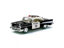 Машинка металева KINSMART KT 5323 W (96шт) інерція, 1:40 CHEVROLET BEL AIR POLICE 1957, в кор-ке