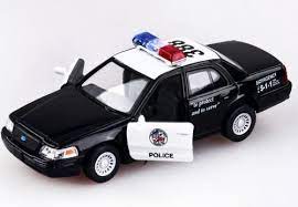Машинка металева KINSMART KT 5327 W (96шт) інерція, 1:42 FORD CROWN VICTORIA POLICE INTERCEPTOR, в кор-ке