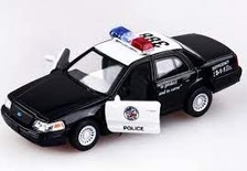Машинка металева KINSMART KT 5327 W (96шт) інерція, 1:42 FORD CROWN VICTORIA POLICE INTERCEPTOR, в кор-ке