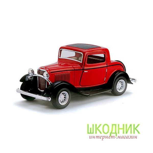 Машинка металева KINSMART KT 5332 W (96шт) інер-я, 1:34 FORD 3-WINDOW COUPE, в коробці