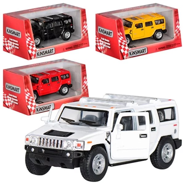 Машинка металева KINSMART KT 5337 W (96шт) инер-я, 1:40 HUMMER H2 SUV 2008, в кор-ке