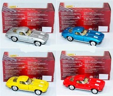 Машинка металева KINSMART KT 5358 W (96шт) інер-я, 1:32 CORVETTE STING RAY, откр.двері, в кор-ке