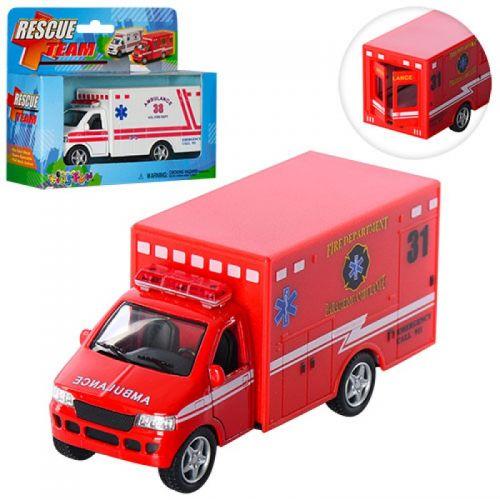 Модель грузовик 5" KS5259W Rescue team метал.инерц.откр.дв.кор./96/