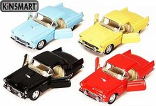 Модель легкова  5" KT5319W FORD THUNDERBIRD (1955) метал.инерц.откр.дв.1:36 кор./96/