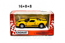 Модель легкова 5" KT5092W FORD GT (2006) метал.инерц.откр.дв.1:36 кор./96/