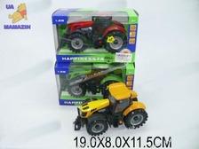 Модель трактор MK1015S метал.батар.муз.свет 3цв.кор. /120/