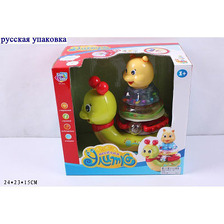 Муз. "Веселий равлик" 9162 (24шт / 2) батар., В кор. 24 * 23 * 15см