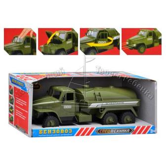 Бензовоз M 1336 U/R (36шт) звук, свет, открываются двери и капот, в кор-ке, 33-13,5-13см