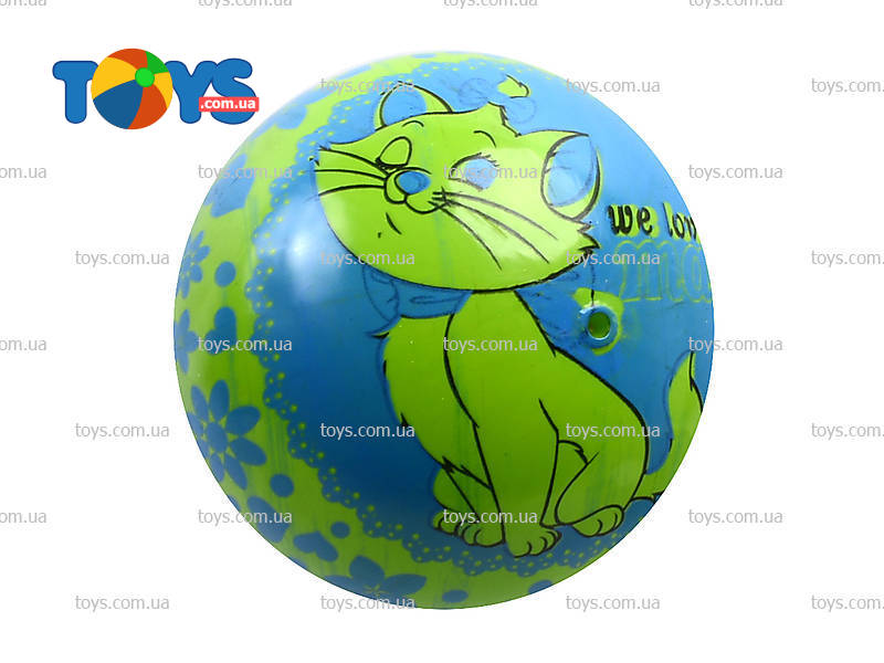 Мяч 9" BT-PB-0060 с кошкой 4цв.70г сетка ш.к./300/