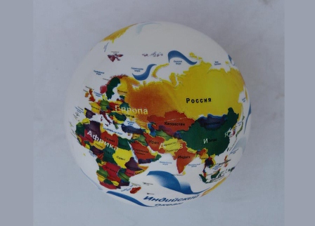 Мяч 9" W02-3104 глобус сетка /400/