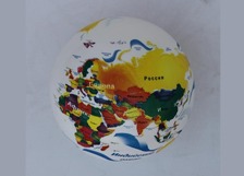 Мяч 9" W02-3104 глобус сетка /400/