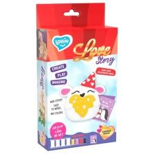 Набір для ліплення з повітряним пластиліном МИШКА Love story TM Lovin 70118