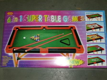 Більярд 8228 (6шт) 6 в 1 87,6-49,5-7,2см