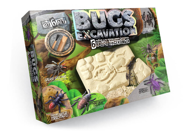 Набір для проведення розкопок "BUGS EXCAVATION" жуки рус.(6), BEX-01-01,02,03,04. Фото 4