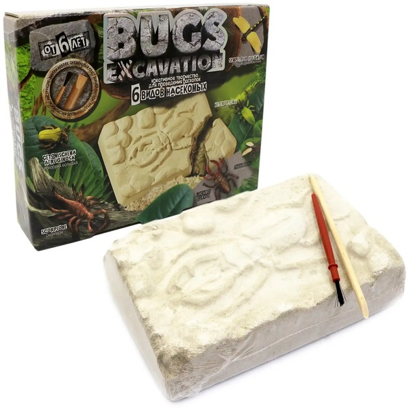 Набір для проведення розкопок "BUGS EXCAVATION" жуки рус.(6), BEX-01-01,02,03,04. Фото 7