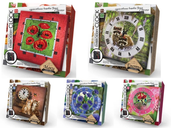 Набір для творчості " Embroidery clock " (10) EС-01-01, 02, 03, 04, 05