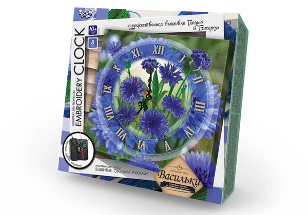 Набір для творчості " Embroidery clock " (10) EС-01-01, 02, 03, 04, 05. Фото 3