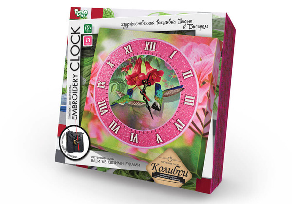 Набір для творчості " Embroidery clock " (10) EС-01-01, 02, 03, 04, 05. Фото 6