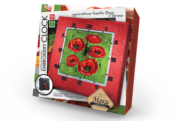Набір для творчості " Embroidery clock " (10) EС-01-01, 02, 03, 04, 05. Фото 5