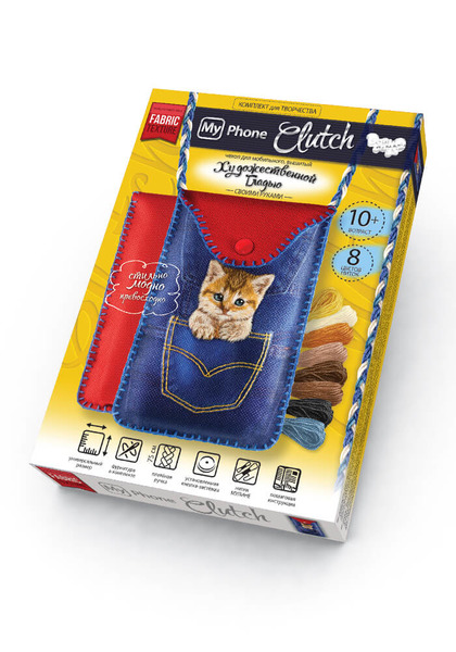 Набір для творчості " My Phone Clutch" чохли з вишивкою гладдю. Фото 8