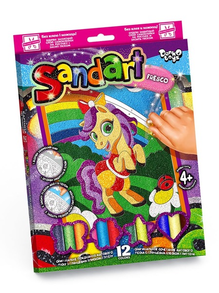 Набір для творчості "Santart" Фреска із піску" (10), SA- 01- 01- 10. Фото 4