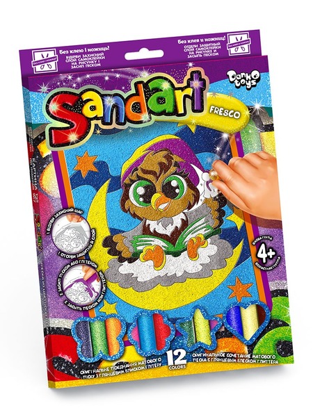 Набір для творчості "Santart" Фреска із піску" (10), SA- 01- 01- 10. Фото 6