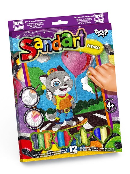 Набір для творчості "Santart" Фреска із піску" (10), SA- 01- 01- 10. Фото 8