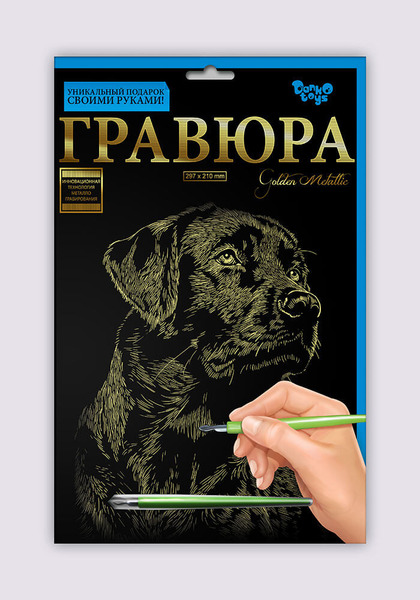 Набір для творчості "Гравюра А4" (36), ГР-А4-01з,..24з,01с,..24с. Фото 4