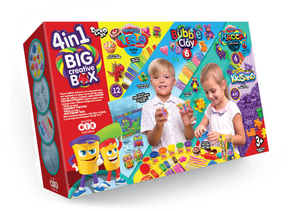 Набір креативної творчості "4в1 BIG CREATIVE BOX" укр (4), BCRB-0O1-01U