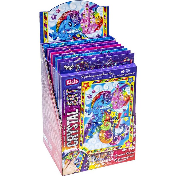 Набір креативної творчості "CRYSTAL ART KIDS" (20), CArt-01-01,02,03,04...10