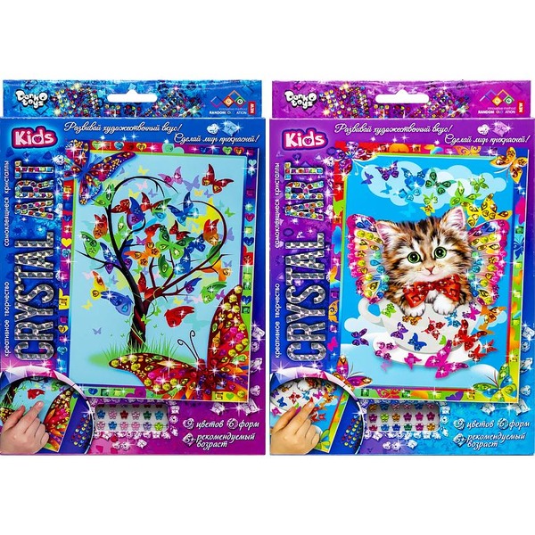 Набір креативної творчості "CRYSTAL ART KIDS" (20), CArt-01-01,02,03,04...10. Фото 3