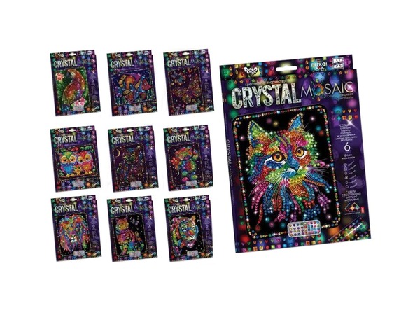 Набір креативної творчості "CRYSTAL MOSAIC" (20), CRM-01-01,02,03,04...10. Фото 4