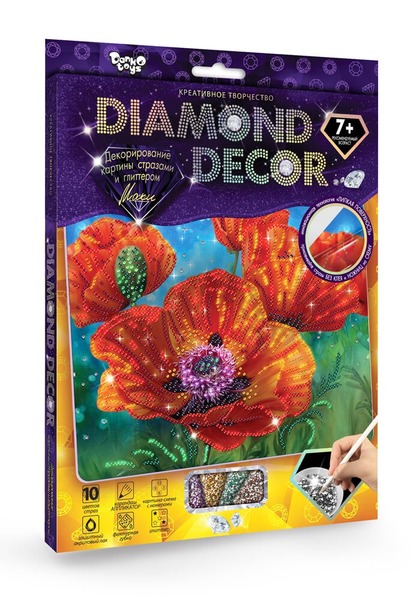 Набір креативної творчості "DIAMOND DECOR" (20), DD-01-01,02..07,09,10,11. Фото 5