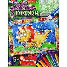 Набір креативної творчості "GLITTER DECOR" укр. (18), GD-01-01U,02U,03U...06U