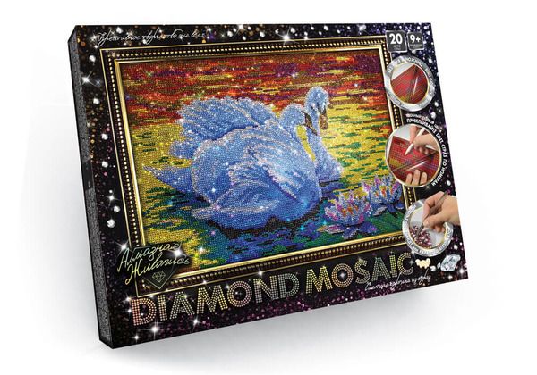 Набір креативної творчості "Алмазная живопись DIAMOND MOSAIC" великий (10), DM-01-01,02,03,04...10. Фото 5
