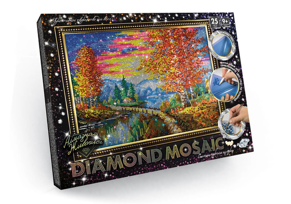 Набір креативної творчості "Алмазная живопись DIAMOND MOSAIC" великий (10), DM-01-01,02,03,04...10. Фото 6