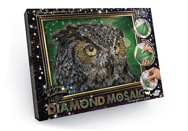 Набір креативної творчості "Алмазная живопись DIAMOND MOSAIC" малий (10), DM-02-01,02,03,04...10