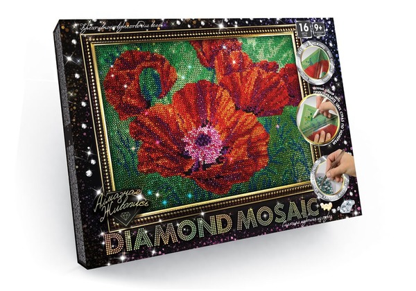 Набір креативної творчості "Алмазная живопись DIAMOND MOSAIC" малий (10), DM-02-01,02,03,04...10. Фото 2