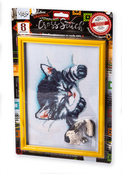 Набір креативної творчості "Вишивка хрестиком на канві CROSS STITCH"(15). Фото 4