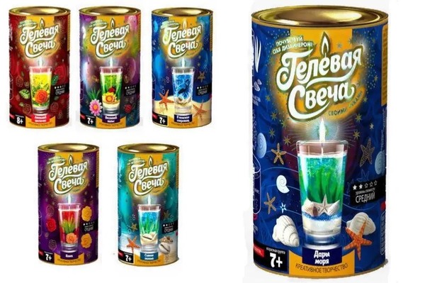 Набір креативної творчості "Гелева свіча" в тубусі (12)