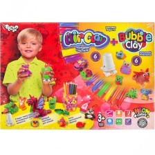 Набір креативної творчості із пластиліну "AIR CLAY+BUBBLE CLAY" укр. (10). Фото 2
