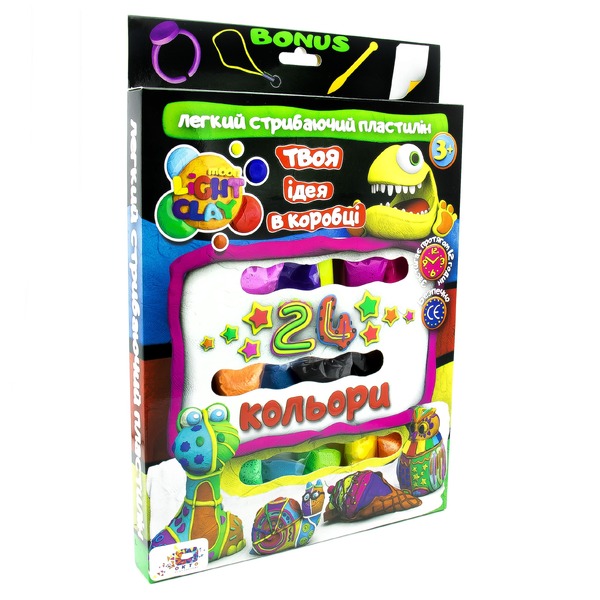 Набір легкого магічного пластиліну "Moon Light Clay 24 кол  70044