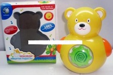 Неваляшка 369368 R / DF 6940 (60шт) Мішутка Радість, звук, в кор-ке, 16-14-12см