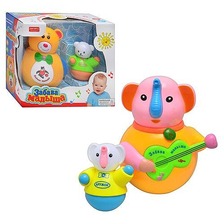 Неваляшка ZYB-B 0341 (48шт) 2 шт, 2 вида, звук, свет, на бат-ке, в кор-ке, 21-10,5-18,5см
