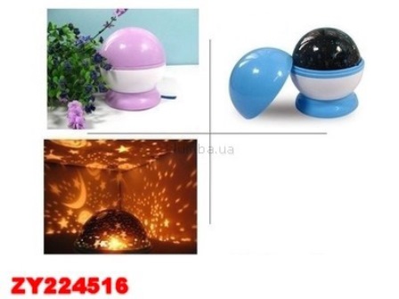 Нічник XB1351 проектор зоряного неба батар.свет.кор.19, 3 * 10 * 12,5 ш.к./60 /