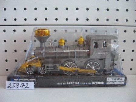 Паровоз 522-8 (144шт) інер-й, 4 кольори, в слюді, 25-12-9см