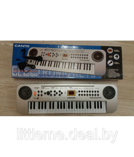 Піаніно HL-3000 (1024329) (12шт/2) с микрофоном, от сети, в кор. 81*9*25см